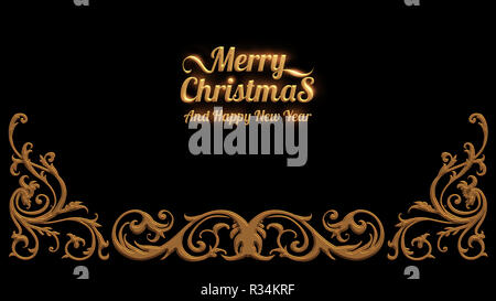 Schöne Weihnachtskarte Stockfoto