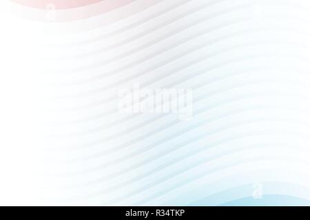 Abstrakte weißen Linien Layer wave Hintergrund und Textur. Vector Illustration Stock Vektor