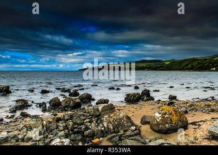 Ayrshire in Schottland Beach View Stockfoto