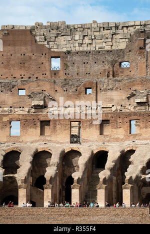 Rom, Roma, Kolosseum, Kolosseum, Innenraum Stockfoto