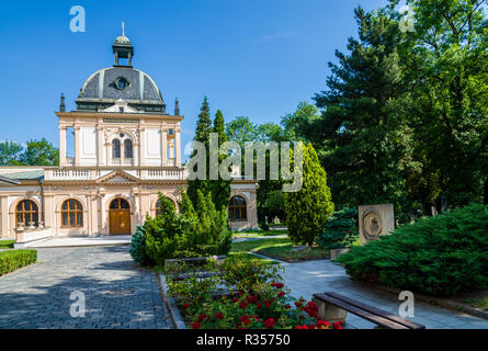 Halle der Neuen Jüdischen Friedhof. Stockfoto