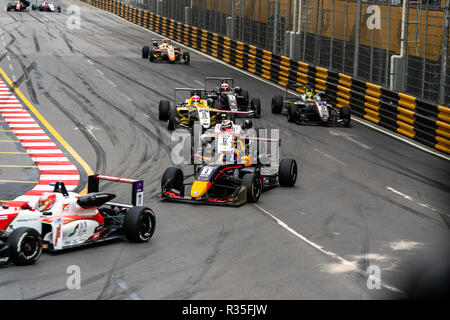 Sophia Floresch Unfall Macau Grand Prix 2018 Stockfoto