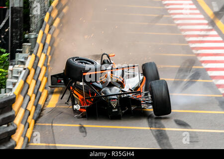 Sophia Floresch Unfall Macau Grand Prix 2018 Stockfoto