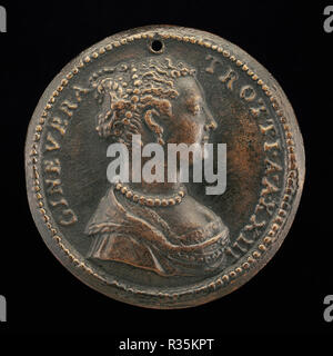 Ginevra Trotti. Stand: 1556/1586. Abmessungen: Insgesamt (Durchmesser): 5,8 cm (2 5/16 in.). Medium: Bronze//Spät geworfen. Museum: Nationalgalerie, Washington DC. Autor: Pastorino de' Pastorini, genannt Pastorino da Siena. Stockfoto