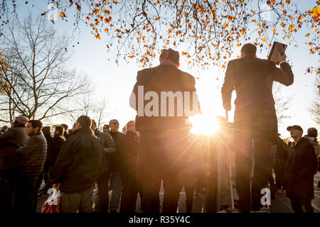 Speakers' Corner, das öffentliche Sprechen nord-östlichen Ecke des Hyde Park. Stockfoto