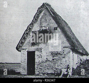 Giuseppe Garibaldi, italienischer General und Nationalistisch. Garibaldi's Retreat. Seine Hütte in der Nähe von Ravenna, Italien wie es war ca. 1949 Stockfoto