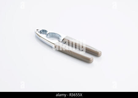 Küchengeräte: Nussknacker isoliert auf weißem Hintergrund Schuß im Studio Stockfoto