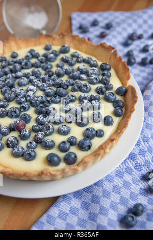 Heidelbeerkuchen Stockfoto