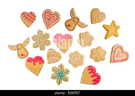 Professionell Lebkuchen Sammlung eingerichtet Stockfoto