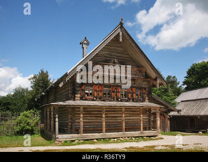 Blick auf Vitoslavlitsy Dorf in der Nähe von Nowgorod. Russland Stockfoto