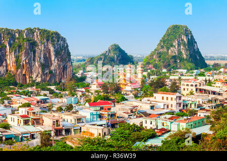 Danang Marmor Berge ist die wichtigste touristische Destination in Da Nang City in Vietnam. Stockfoto