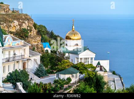 St. Georg Kloster am Kap Fiolent in Balaklawa, Sewastopol Stockfoto