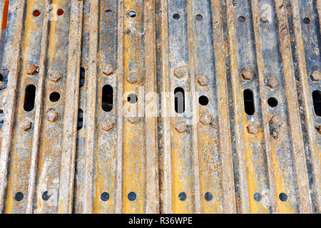 Rusty Bagger caterpillar Hintergrund Konzept Stockfoto