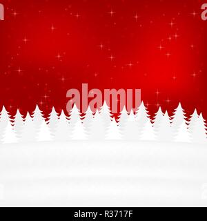 Weihnachten Winter Wald Stock Vektor