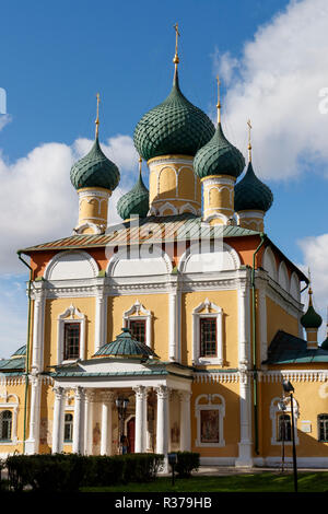 Die 1713 Verklärung Kathedrale in Uglitsch, Uglitsch, Jaroslawl oblast, Russland. Stockfoto