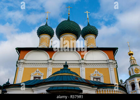 Die 1713 Verklärung Kathedrale in Uglitsch, Uglitsch, Jaroslawl oblast, Russland. Stockfoto