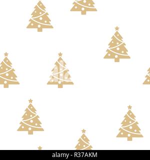 Weihnachtsbaum Muster Hintergrund Abdeckung kreatives Design. 100 Prozent nahtlos. Wallpaper, Web Design, Textil, Druck Verwendung Stock Vektor