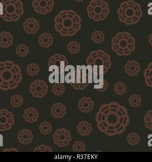 Nahtlose Hintergrund braun o Braun. Arabisch, osmanischen, persischen Muster. Mandala Ornament. Vector Illustration. Kann für Tapeten verwendet werden, verziehen Papier, Stoff. Stock Vektor