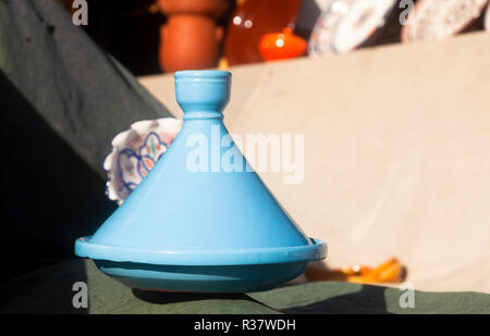 Bunte Keramik in Safi Stockfoto