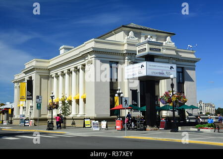 Steamship Terminal Gebäude in Victoria BC, Kanada Stockfoto