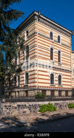 SOFIA, Bulgarien - 5. OKTOBER 2018: Gebäude des Heiligen Synods der Orthodoxen Kirche Bulgariens in Sofia, Bulgarien Stockfoto