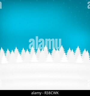 Weihnachten Winter Wald Stock Vektor