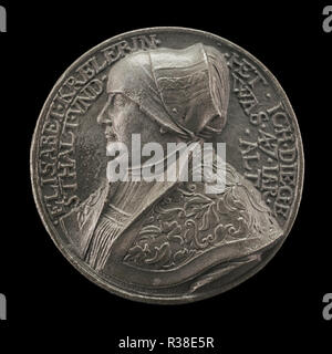 Elisabeth Kreler, C. 1490 - Nach 1535, Frau Laux Kreler. Abmessungen: Insgesamt (Durchmesser): 5,91 cm (2 5/16 in.) Gewicht: 125.63 gr (0.277 lb). Medium: führen. Museum: Nationalgalerie, Washington DC. Autor: Hans Kels den Jüngeren. Stockfoto