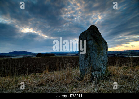 Standing Stone inverurie Schottland Stockfoto