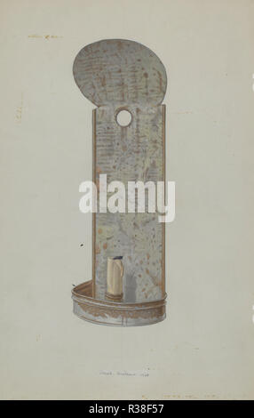 Wandleuchte. Stand: 1938. Maße: gesamt: 35,6 x 23,7 cm (14 x 9 5/16 in.) Original IAD Objekt: Top: 4' hoch; 5' breit; die hintere Platte 10' hoch; 4' breit, unten 4 1/2" breit. Medium: Aquarell und Graphit auf Pappe. Museum: Nationalgalerie, Washington DC. Autor: Jakob Gielens. Stockfoto