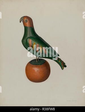 Pa. in der Deutschen Papagei. Stand: 1935/1942. Abmessungen: insgesamt: 36 x 28,7 cm (14 1/4 x 11 5/16 in.) Original IAD Objekt: 6 1/2" lang; 8 1/16" hoch. Medium: Aquarell und Graphit auf Pappe. Museum: Nationalgalerie, Washington DC. Autor: Mina Lowry. Stockfoto