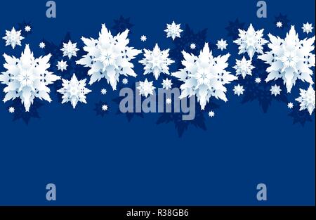 Blauer Winterhimmel Stock Vektor