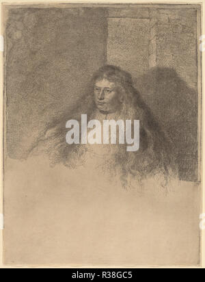 Der große jüdische Braut. Stand: 1635. Medium: Radierung, mit einigen drypoint und Burin. Museum: Nationalgalerie, Washington DC. Thema: Rembrandt, HARMENSZOON VAN RIJN. Stockfoto