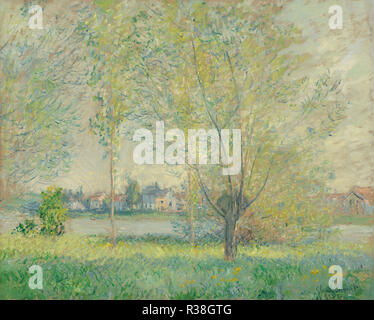 Die Weiden. Stand: 1880. Maße: Gesamt: 66.68 x 81.92 cm (26 1/4 x 32 1/4 in.) gerahmt: 106.05 90.49 × × 9,53 cm (35 5/8 x 41 3/4 x 3 3/4 in.). Medium: Öl auf Leinwand. Museum: Nationalgalerie, Washington DC. Autor: CLAUDE MONET. Stockfoto