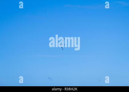 Die roten Pfeile, offiziell als der Royal Air Force Aerobatic Team, bekannt ist, ist das Kunstflug Display Team der Royal Air Force an RAF Scampton. Stockfoto