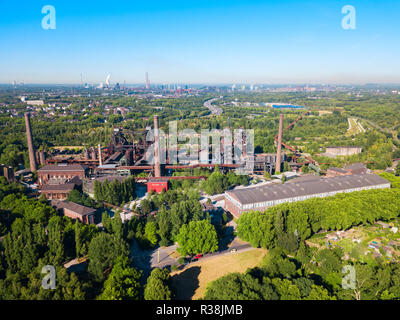 Landschaftspark ist ein industrieller öffentlichen Park in Duisburg, Deutschland Stockfoto