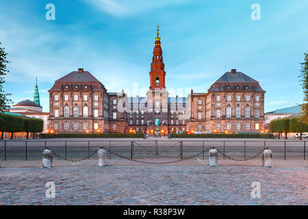 Schloss Christiansborg in Kopenhagen, Dänemark. Stockfoto