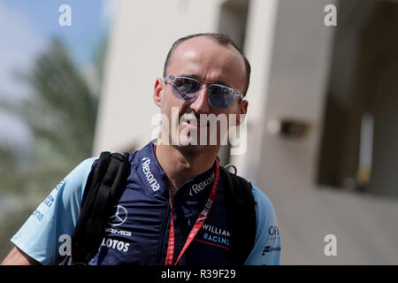 Abu Dhabi, VAE. 22. Nov 2018. Abu Dhabi, UAE, 22. November 2018. Sport Formel 1 Grand Prix von Abu Dhabi 2018 Im Bild: Robert Kubica (POL) Williams FW41 finden und Treibern für die Entwicklung der Credit: LaPresse/Alamy leben Nachrichten Stockfoto