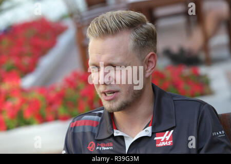 Abu Dhabi, VAE. 22. Nov 2018. Sport Formel 1 Grand Prix von Abu Dhabi 2018 Im Bild: Kevin Magnussen (DEN) Haas F1 Team VF-18 Credit: LaPresse/Alamy leben Nachrichten Stockfoto