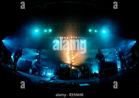 Liverpool, Merseyside, UK. 22. November 2018. Glasgow post rock Band Mogwai live auf der Eventim Olympia in Liverpool. Foto: Simon Newbury/Alamy leben Nachrichten Stockfoto