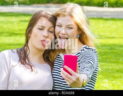 Lustige selfie Stockfoto