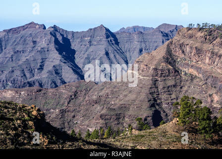 Schöne Bergpanorama in Gran Canaria, Spanien Stockfoto