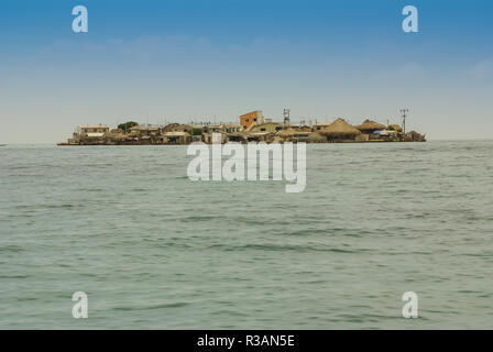 Eine kleine Insel in der Karibik Archipel San Bernardo in der Nähe von tolu, Kolumbien Stockfoto