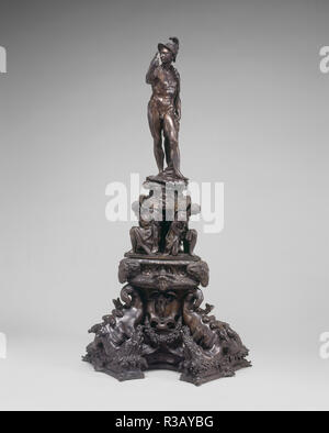 Feuerbock mit Abbildung des Mars. Stand: 1565/1607. Maße: Gesamt: 107,6 x 55,8 x 41,2 cm (42 3/8 x 21 15/16 x 16 1/4 in.). Medium: Bronze. Museum: Nationalgalerie, Washington DC. Thema: Kreis der Tiziano Aspetti. Stockfoto