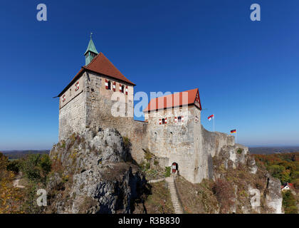 Schloss Hohenstein, Fränkische Alb, Hersbrucker Alb, Mittelfranken, Franken, Bayern, Deutschland Stockfoto