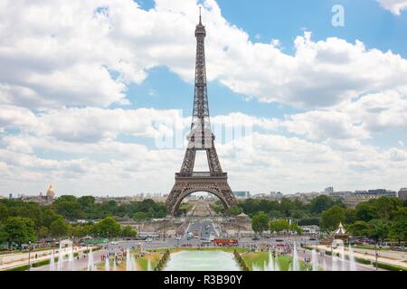 Eiffelturm, der Place du Trocadéro, Paris, Frankreich Stockfoto