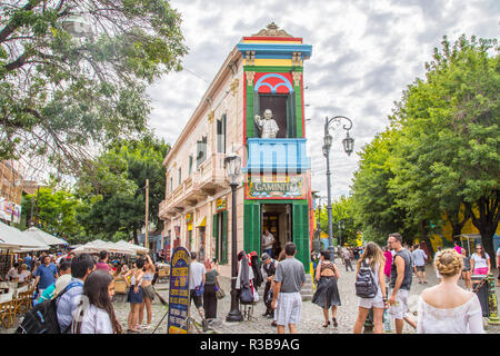 Papst's House in La Boca, Buenos Aires, Argentinien Stockfoto