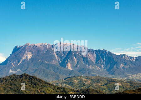 Mount Kinabalu National Park Landschaft in Kundasang, Sabah, Borneo, Malaysia. Stockfoto