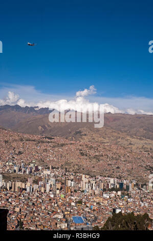 Stadtbild von El Alto, La Paz, Bolivien Stockfoto