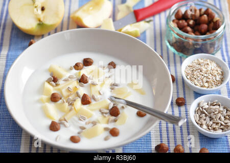 Apple Pie Smoothie Schüssel Stockfoto