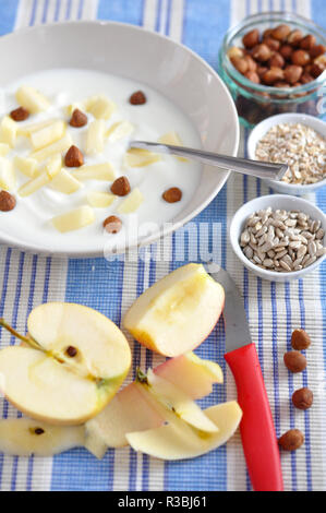 Apple Pie Smoothie Schüssel Stockfoto